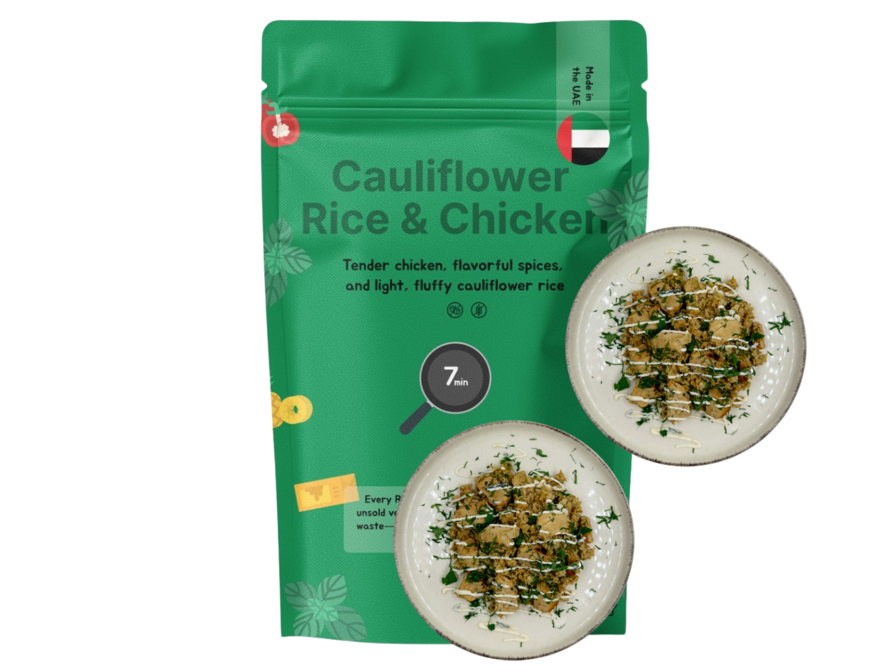 Cauliflower rice & Chicken (XL, 2 Portions)