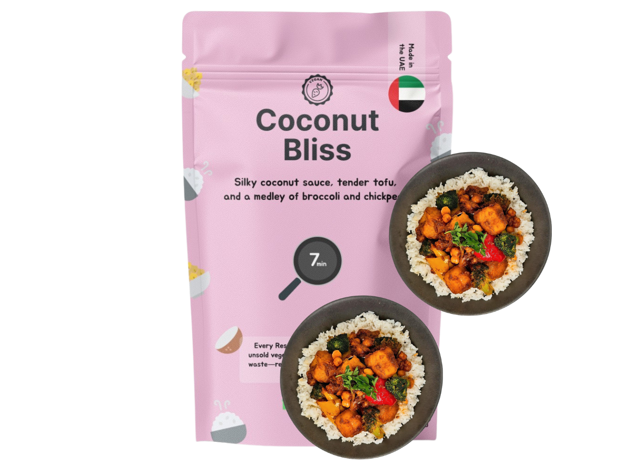 (Vegan) Coconut Bliss: Tofu - Broccoli & Chickpeas (XL, 2 Portions)