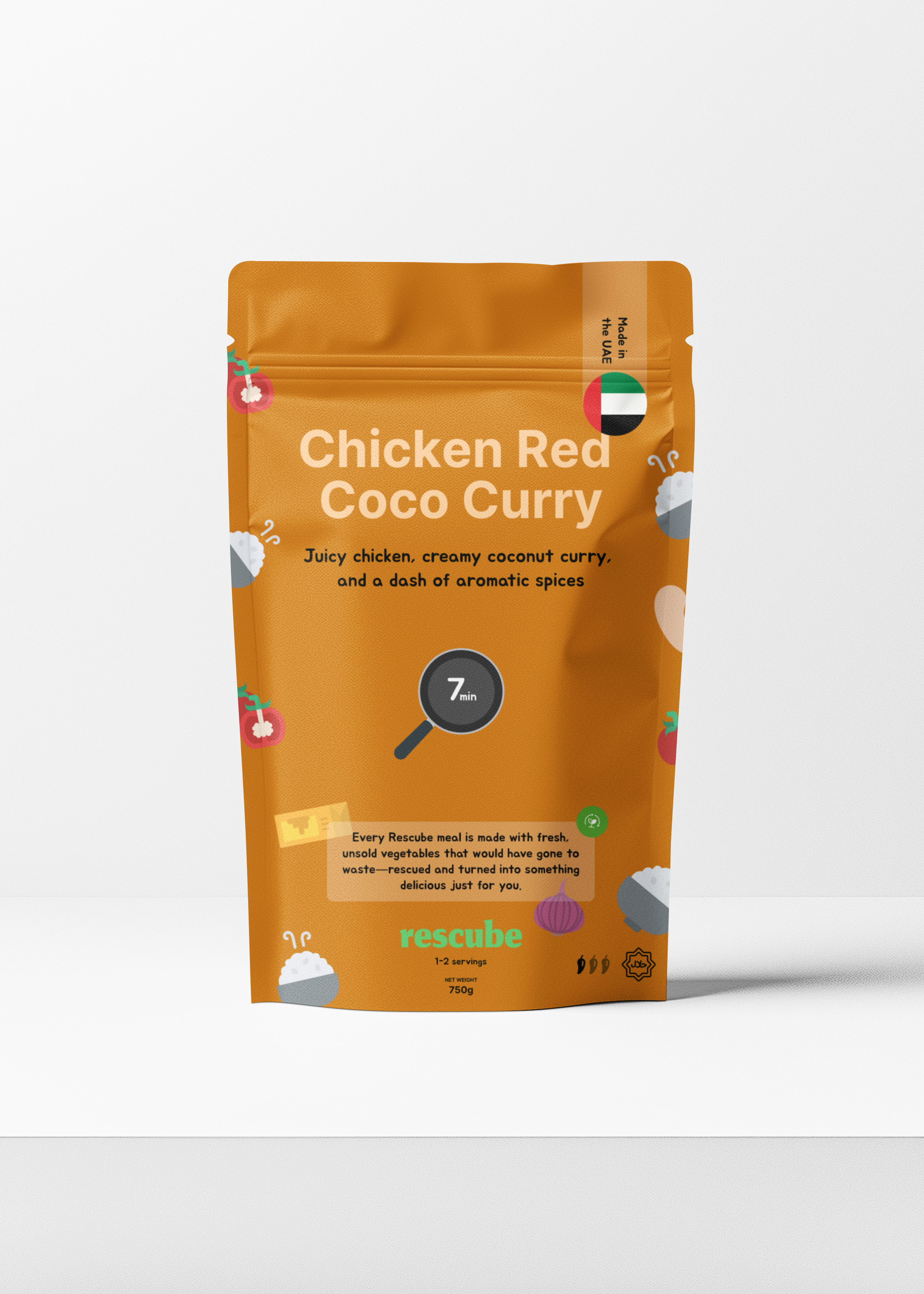 Chicken Red Coco Curry (XL, 2 Portions)