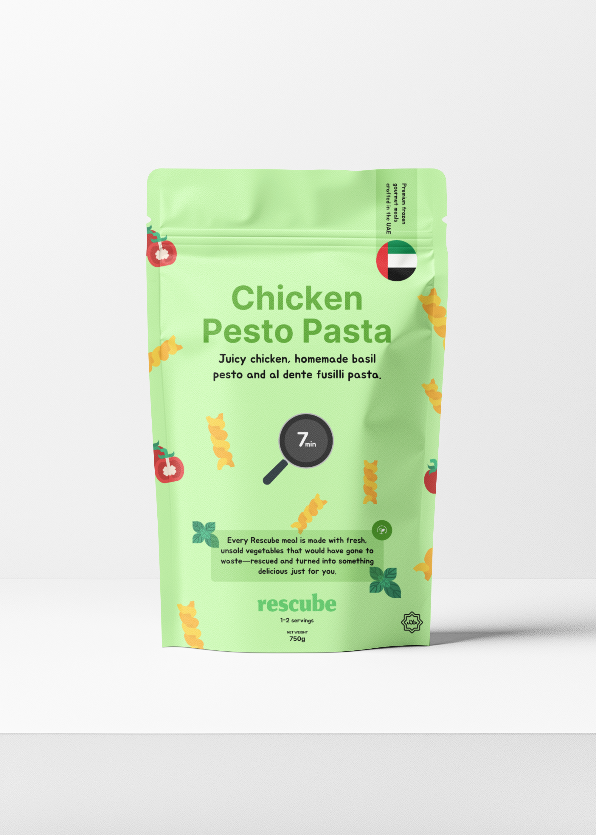 Pesto Chicken Pasta (XL, 2 Portions)