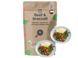 (Keto) Beef & Broccoli with cauliflower mash