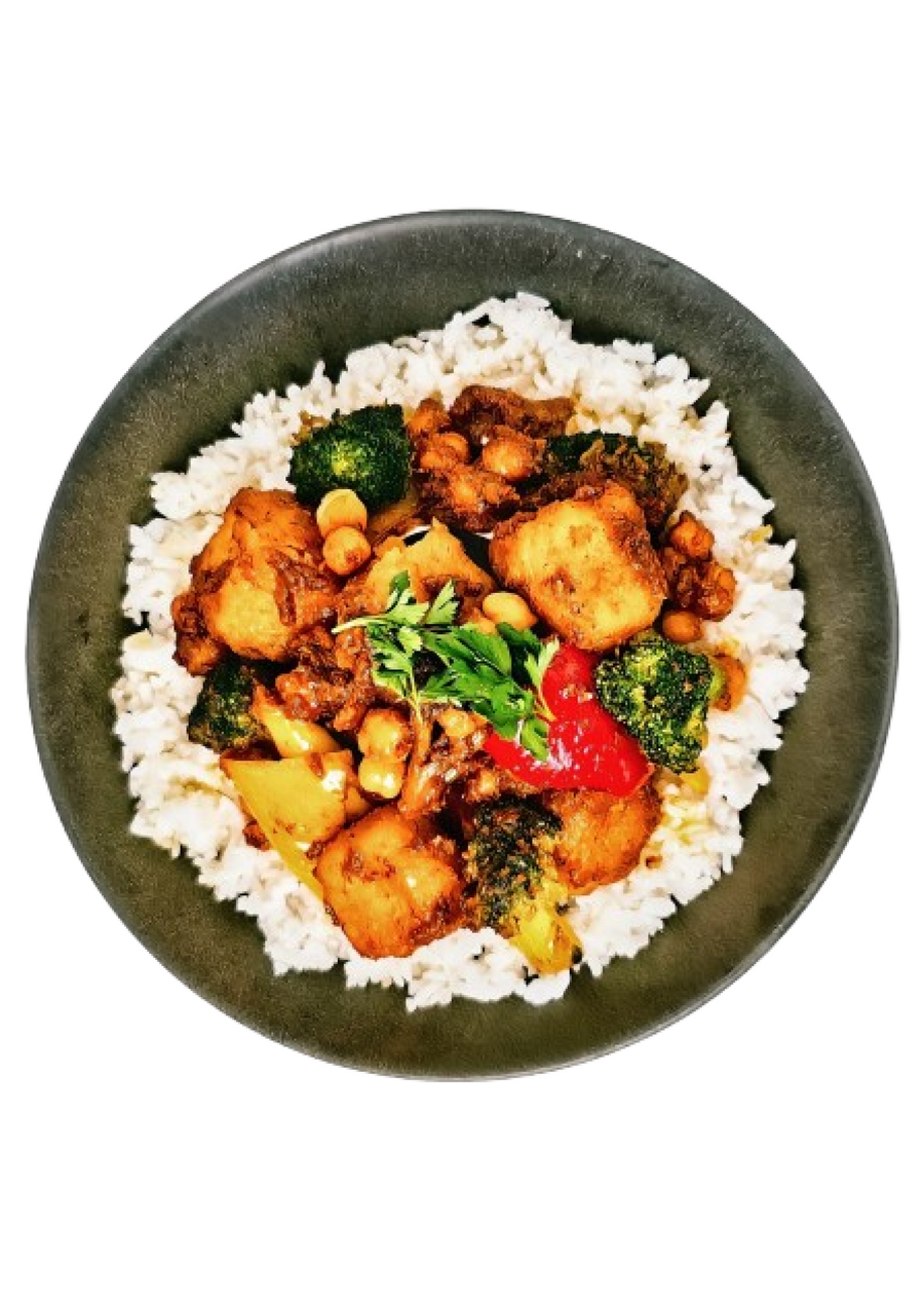 (Vegan) Coconut Bliss: Tofu - Broccoli & Chickpeas
