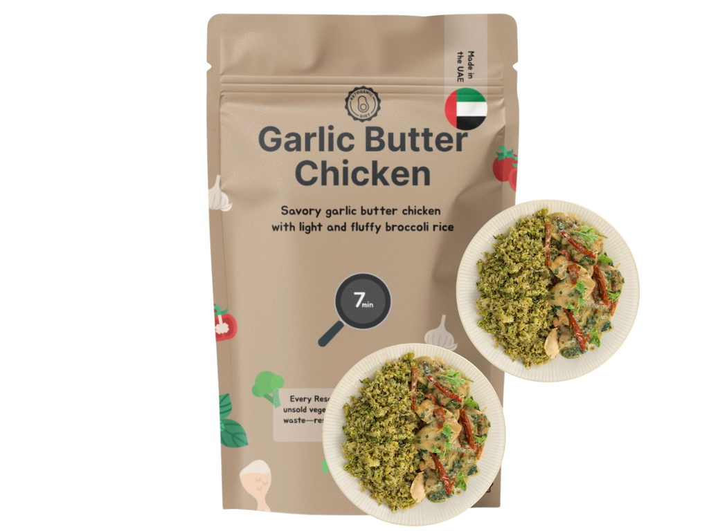 (Keto) Garlic Butter Chicken with Broccoli rice (XL, 2 Portions)