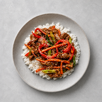 [PRE-ORDER] Asian Stir Fried Beef with Rice 450g