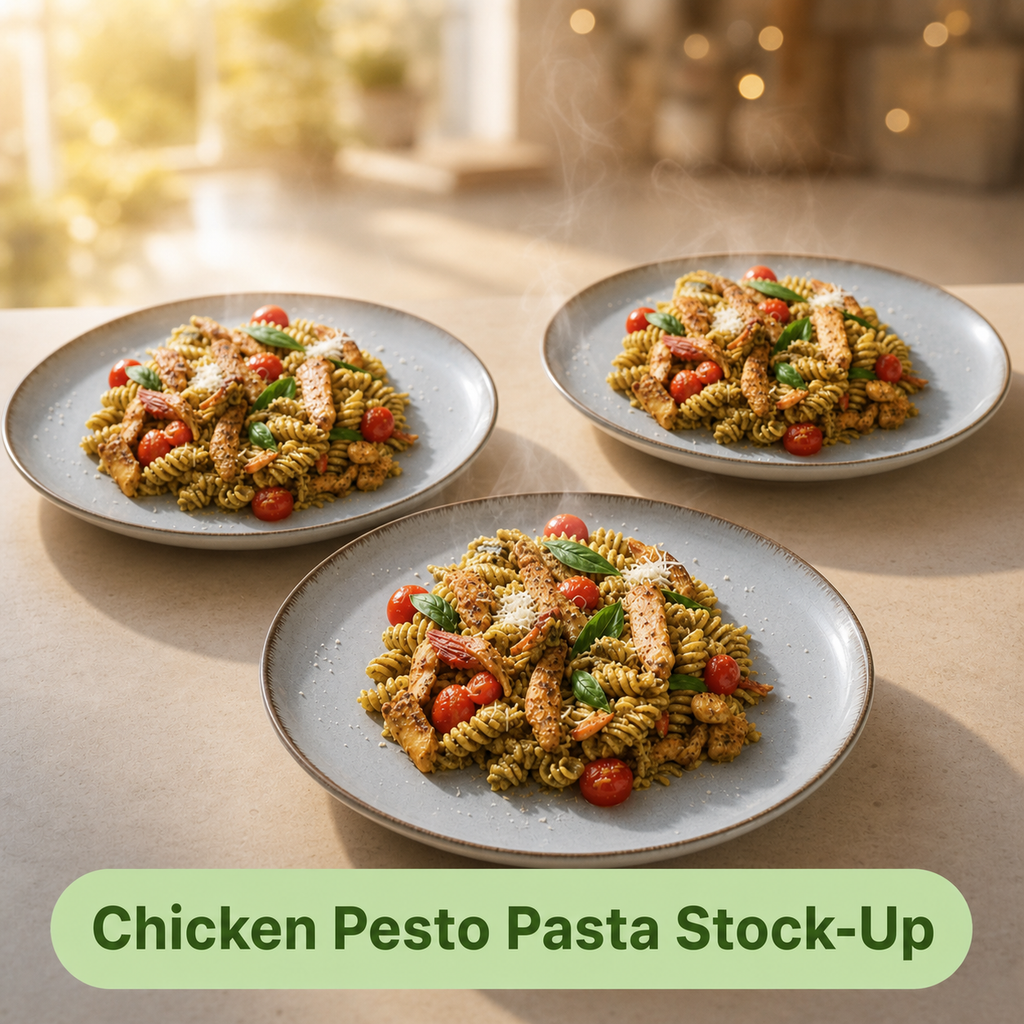 Chicken Pesto Pasta Stock-up  – 3 bags (XL, 6 Portions)
