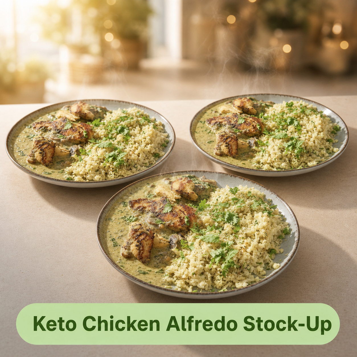 Keto Chicken Alfredo Stock-up  – 3 bags (XL, 6 Portions)