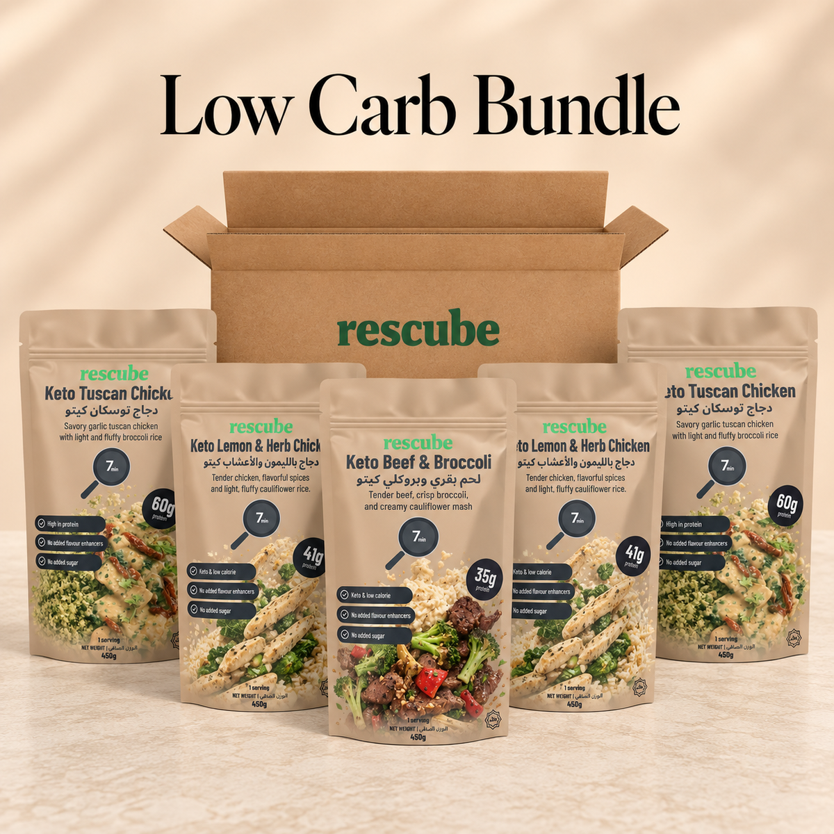 Low-carb bundle 5 bags