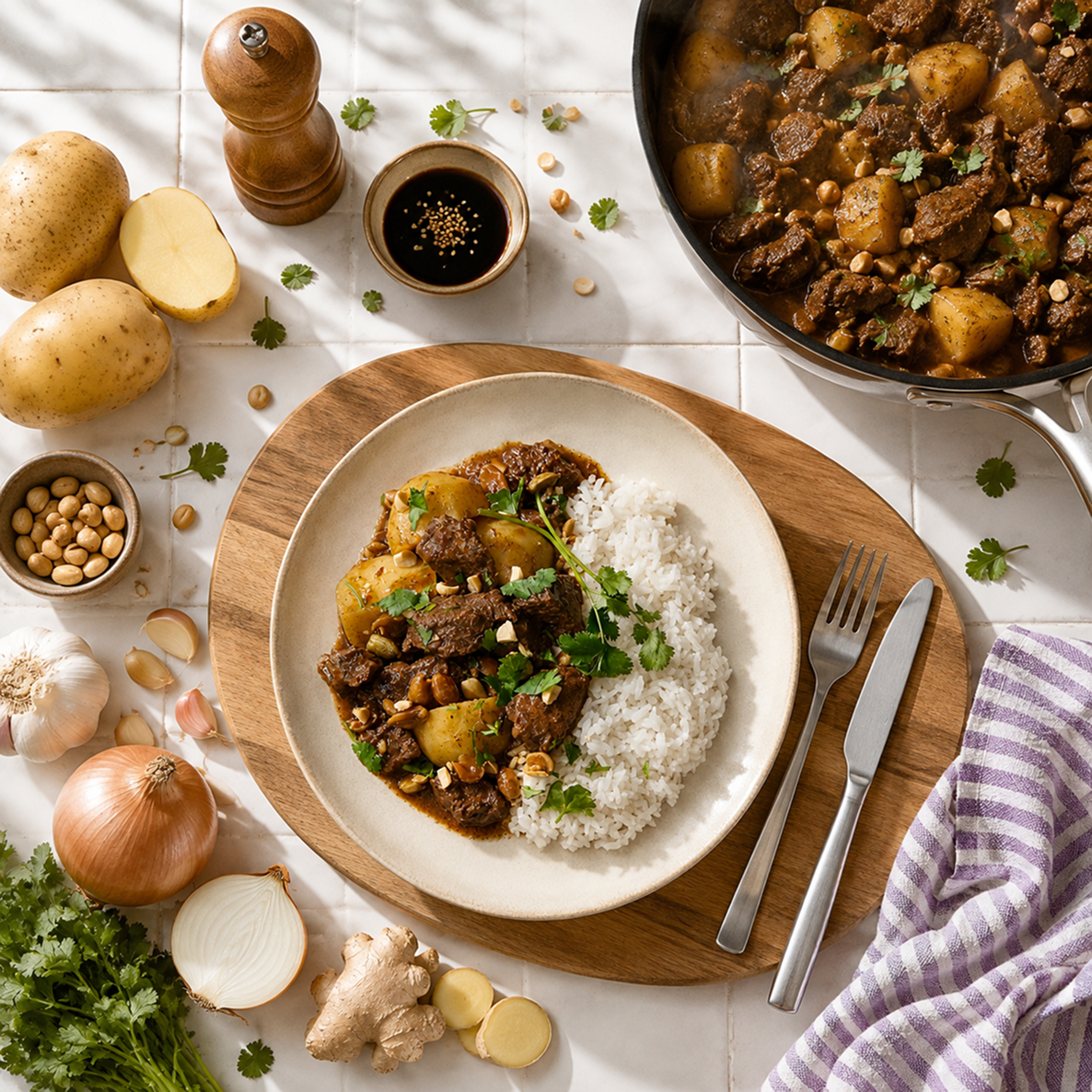 [PRE-ORDER] Massaman Curry with Rice 450g