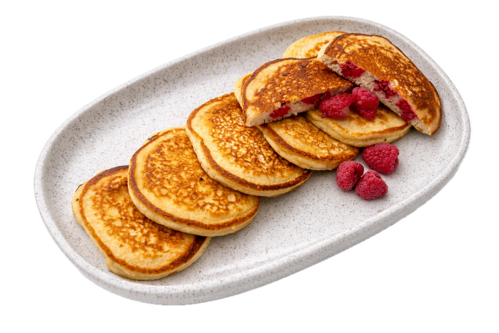 Raspberry Protein Pancakes (10 piece)