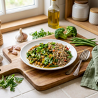 Green Curry with Freekeh (XL, 2 Portions)