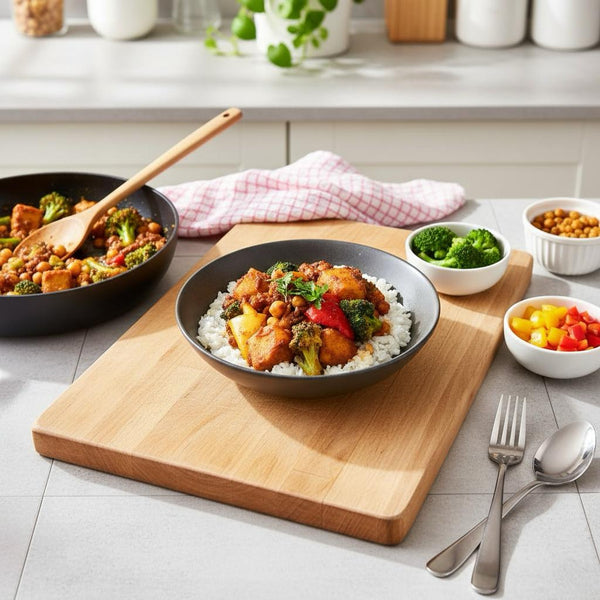 (Vegan) Coconut Bliss: Tofu - Broccoli & Chickpeas