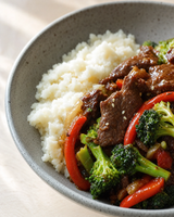 (Keto) Beef & Broccoli with cauliflower mash
