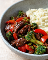 (Keto) Beef & Broccoli with cauliflower mash