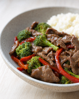 (Keto) Beef & Broccoli with cauliflower mash