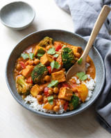 (Vegan) Coconut Bliss: Tofu - Broccoli & Chickpeas