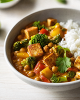 (Vegan) Coconut Bliss: Tofu - Broccoli & Chickpeas