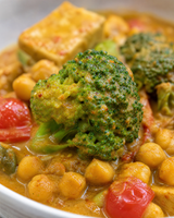 (Vegan) Coconut Bliss: Tofu - Broccoli & Chickpeas