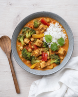 (Vegan) Coconut Bliss: Tofu - Broccoli & Chickpeas