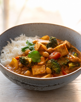 (Vegan) Coconut Bliss: Tofu - Broccoli & Chickpeas