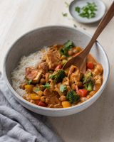 (Vegan) Coconut Bliss: Tofu - Broccoli & Chickpeas