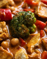 (Vegan) Coconut Bliss: Tofu - Broccoli & Chickpeas