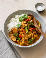 (Vegan) Coconut Bliss: Tofu - Broccoli & Chickpeas