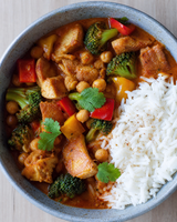 (Vegan) Coconut Bliss: Tofu - Broccoli & Chickpeas