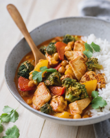 (Vegan) Coconut Bliss: Tofu - Broccoli & Chickpeas