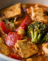 (Vegan) Coconut Bliss: Tofu - Broccoli & Chickpeas