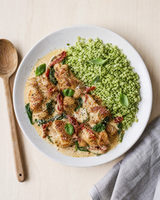 (Keto) Garlic Butter Chicken with Broccoli rice