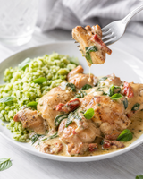 (Keto) Garlic Butter Chicken with Broccoli rice