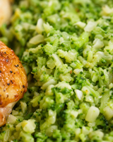 (Keto) Garlic Butter Chicken with Broccoli rice