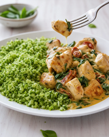 (Keto) Garlic Butter Chicken with Broccoli rice