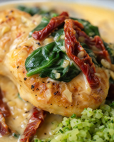 (Keto) Garlic Butter Chicken with Broccoli rice