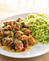 (Keto) Garlic Butter Chicken with Broccoli rice