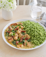(Keto) Garlic Butter Chicken with Broccoli rice