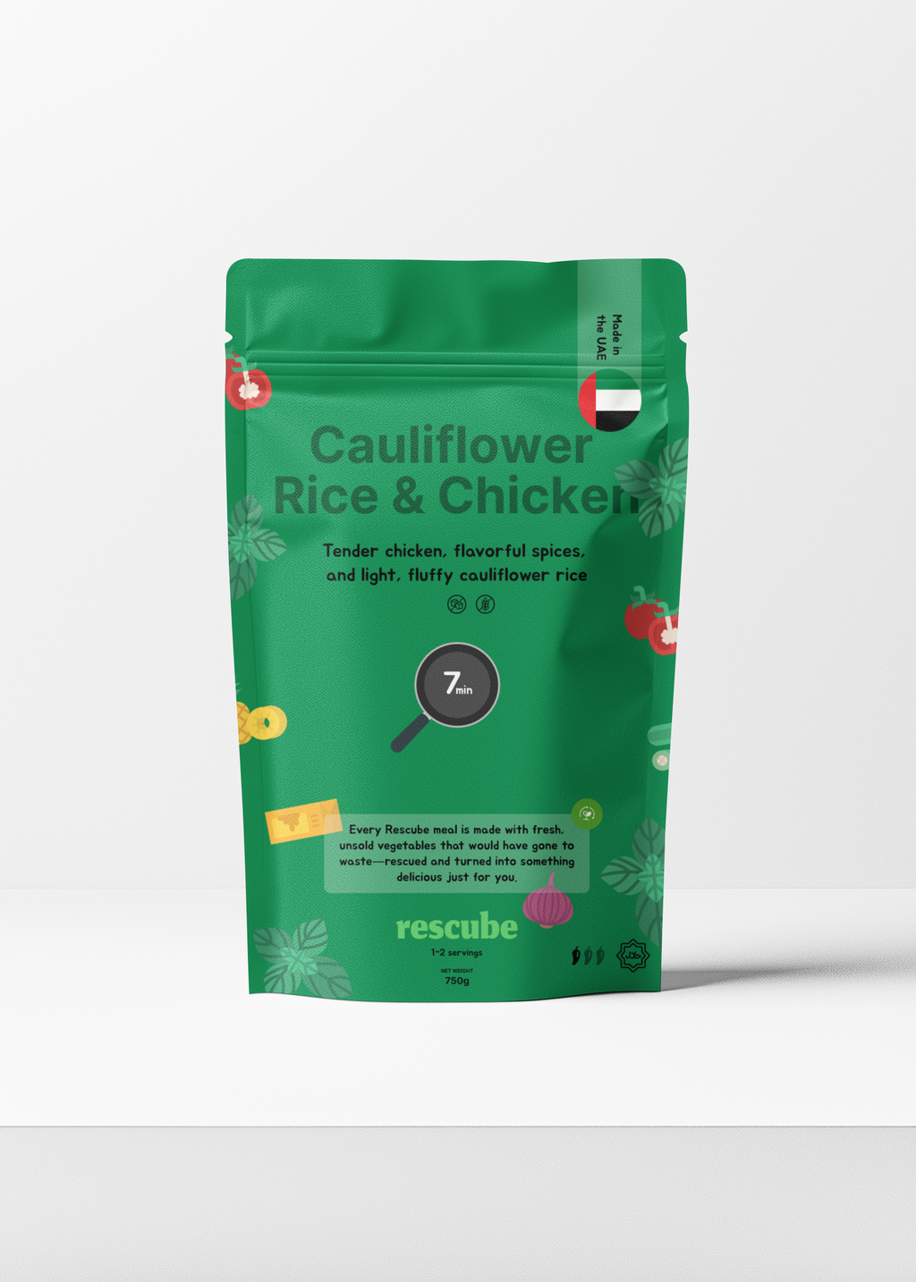 Cauliflower rice & Chicken (XL, 2 Portions)