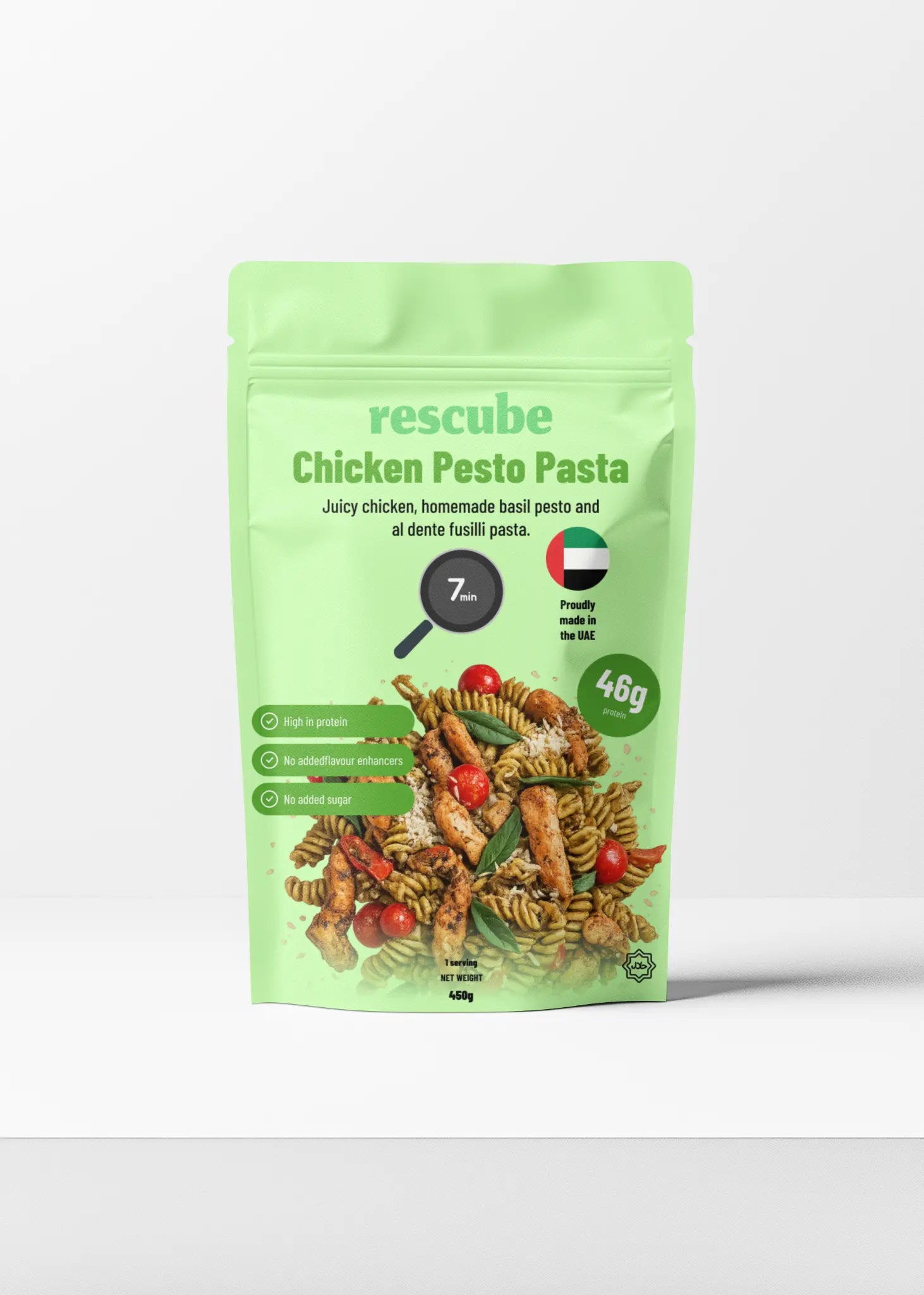Rescube Chicken Pesto Pasta bag